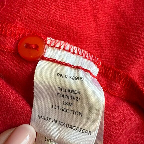 Edgehill Collection Smocked Red Dress & Bloomers 18 Months - Picture 8 of 15